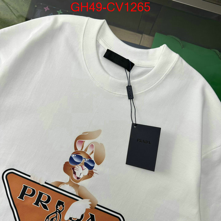 Clothing-Prada,shop cheap high quality 1:1 replica , ID: CV1265,$: 49USD