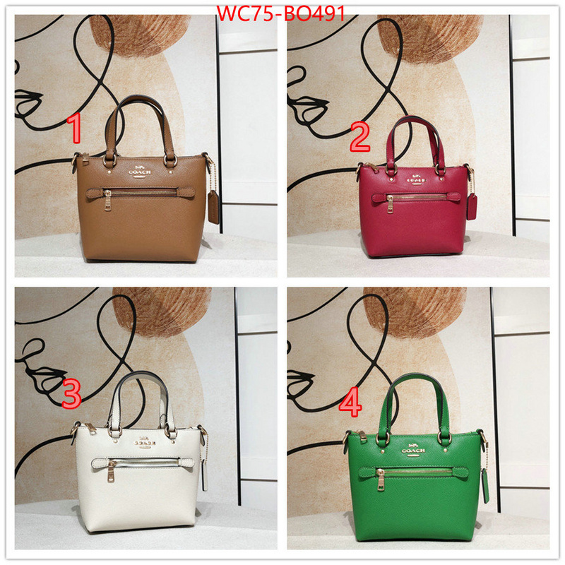 Coach Bags(4A)-Tote-,where to buy fakes ,ID: BO491,$: 75USD