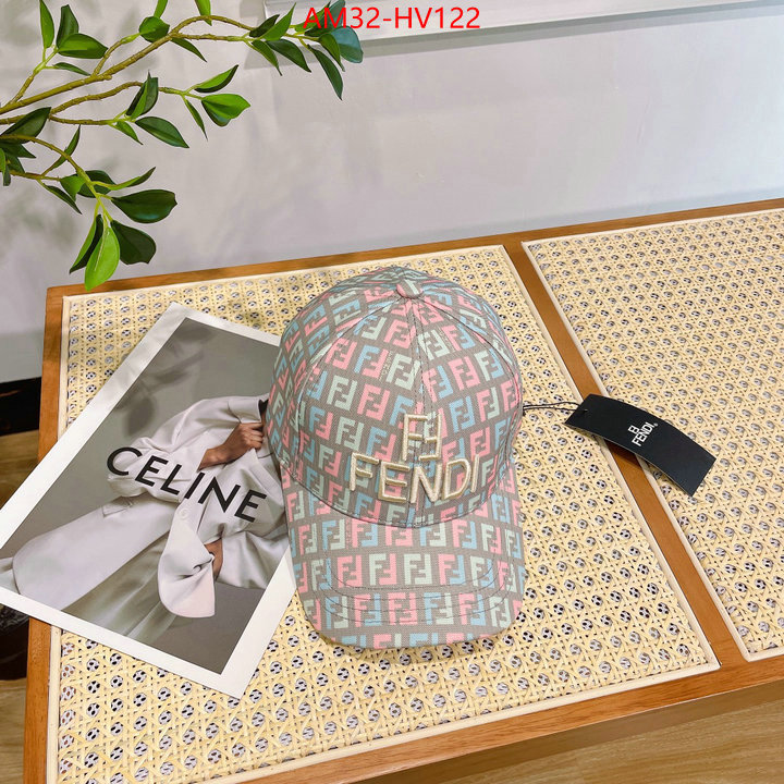 Cap (Hat)-Fendi,what's the best to buy replica , ID: HV122,$: 32USD