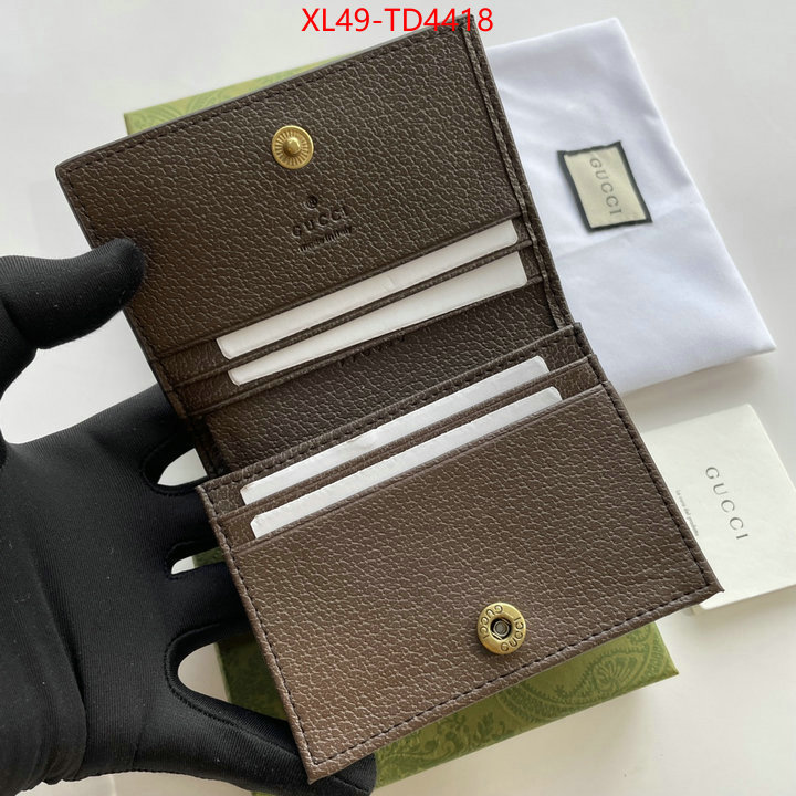 Gucci Bags(4A)-Wallet-,aaaaa+ class replica ,ID: TD4418,$: 49USD