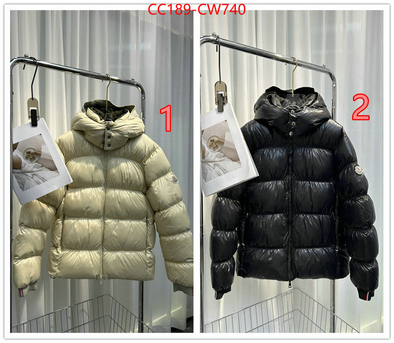 Down jacket Men-Moncler,the highest quality fake , ID: CW740,$: 189USD