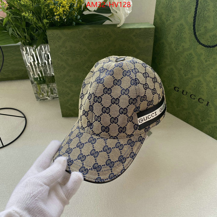 Cap (Hat)-Gucci,high quality 1:1 replica , ID: HV128,$: 32USD