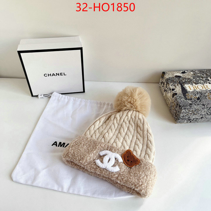 Cap (Hat)-Chanel,1:1 replica wholesale , ID: HO1850,$: 32USD