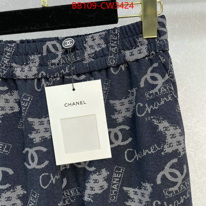 Clothing-Chanel,buy top high quality replica ,ID: CW3424,$: 109USD