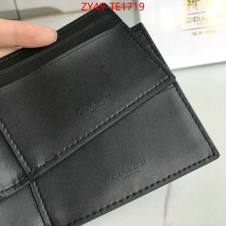 Coach Bags(4A)-Wallet,2023 luxury replicas ,ID: TE1719,$: 49USD