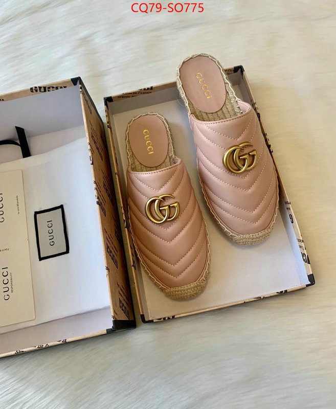 Women Shoes-Gucci,top fake designer , ID: SO775,$: 79USD