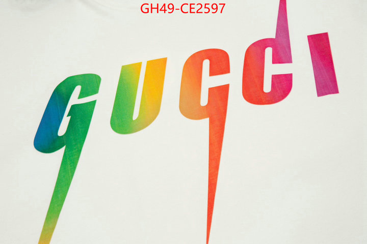 Clothing-Gucci,shop cheap high quality 1:1 replica , ID: CE2597,$: 49USD