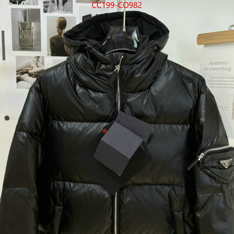 Down jacket Men-Prada,exclusive cheap , ID: CO982,$: 199USD