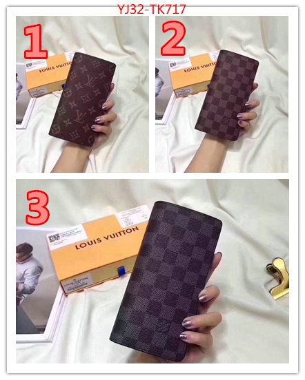 LV Bags(4A)-Wallet,ID: TK717,$:32USD