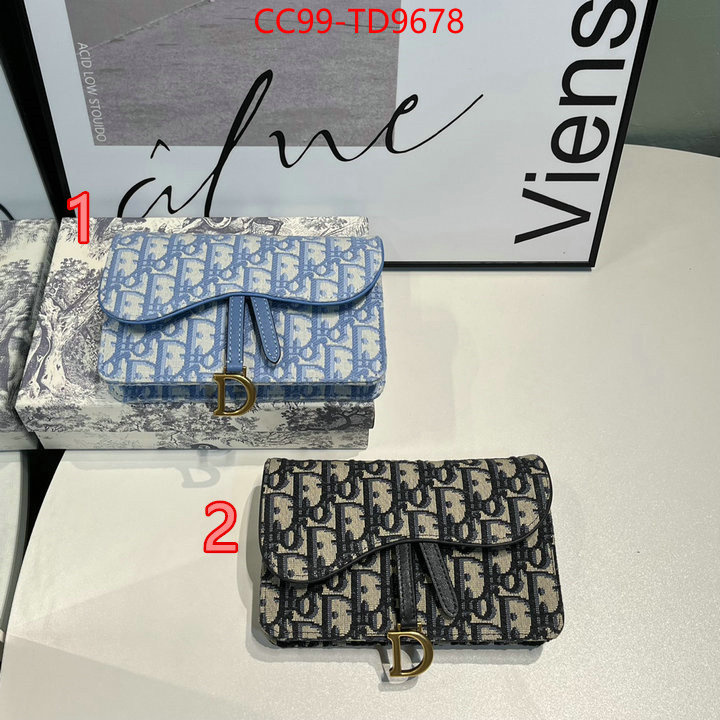 Dior Bags(TOP)-Wallet-,ID: TD9678,$: 99USD