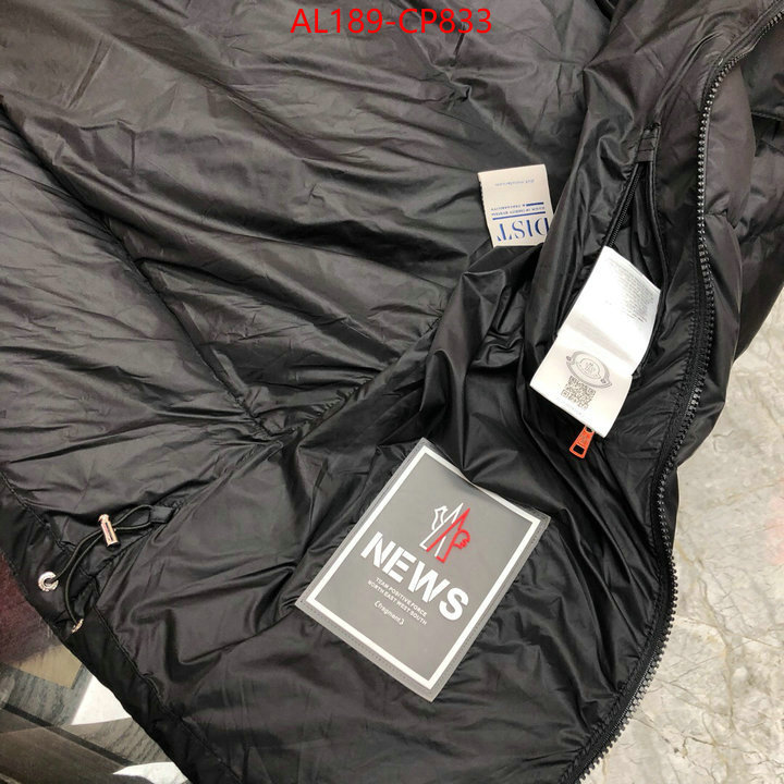 Down jacket Men-Moncler,same as original , ID: CP833,$:189USD