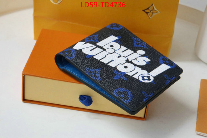 LV Bags(TOP)-Wallet,ID: TD4736,$: 59USD