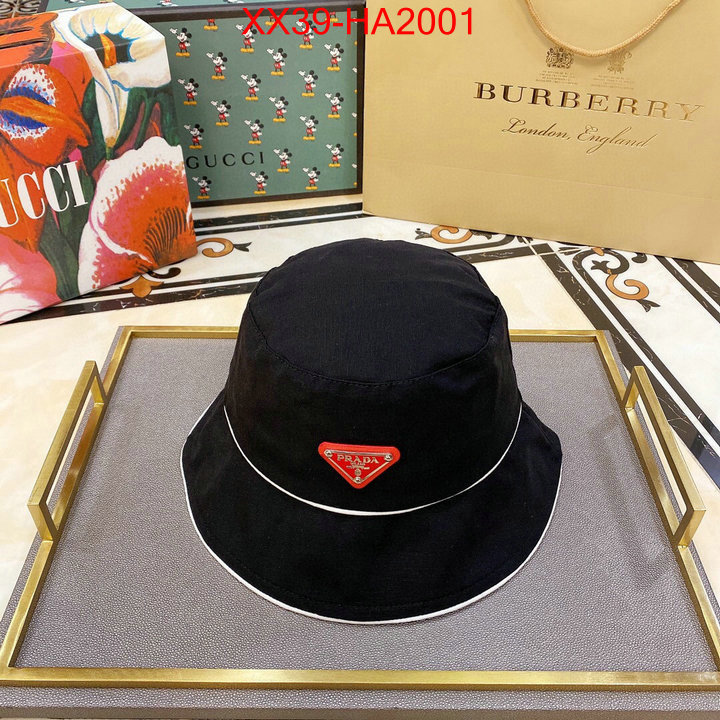 Cap (Hat)-Prada,replica aaaaa+ designer , ID:HA2001,$: 39USD