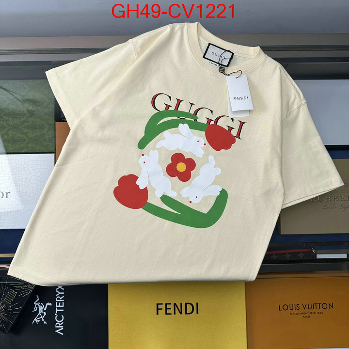 Clothing-Gucci,buy aaaaa cheap , ID: CV1221,$: 49USD