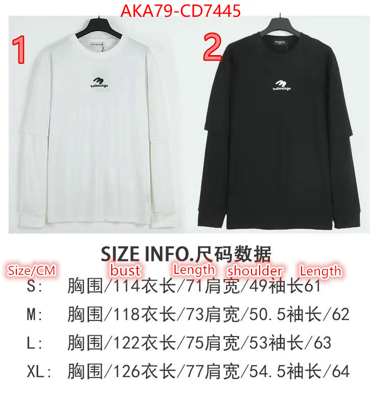 Clothing-Balenciaga,where can you buy a replica , ID: CD7445,$: 79USD