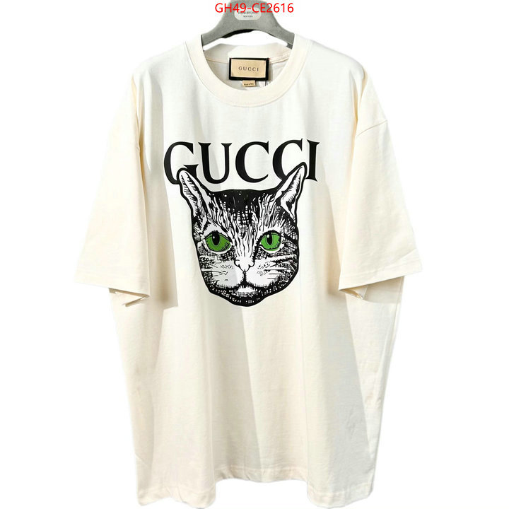 Clothing-Gucci,2023 replica wholesale cheap sales online , ID: CE2616,$: 49USD