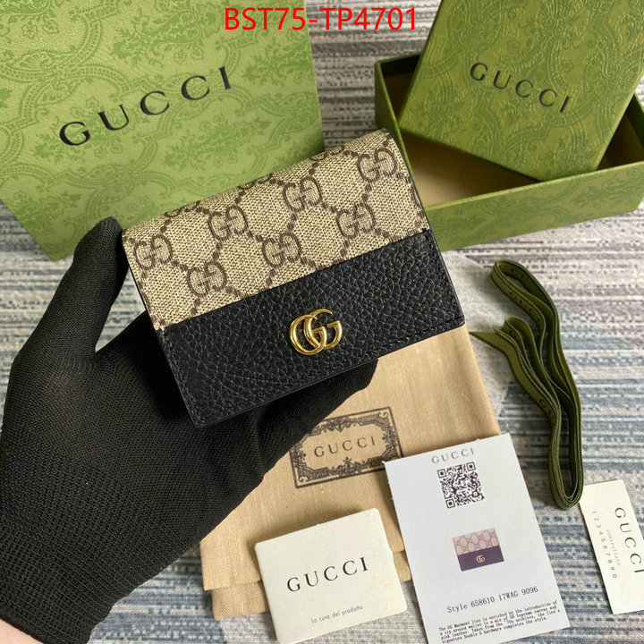 Gucci Bags(TOP)-Wallet-,ID: TP4701,$: 75USD