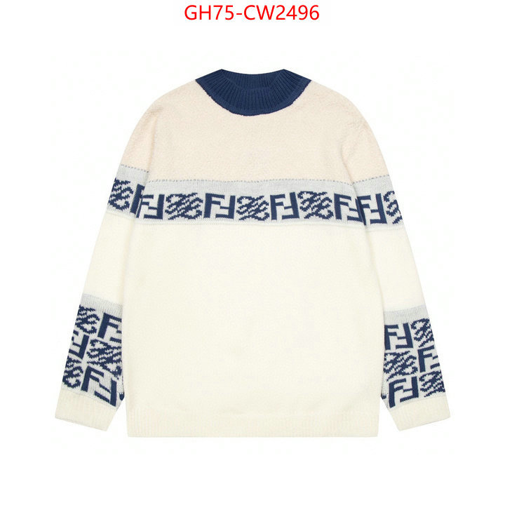 Clothing-Fendi,top designer replica , ID: CW2496,$: 75USD