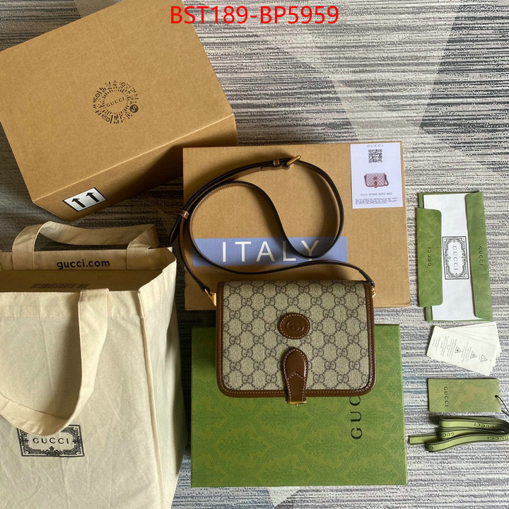 Gucci Bags(TOP)-Diagonal-,ID: BP5959,$: 189USD