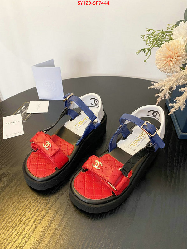 Women Shoes-Chanel,find replica , ID: SP7444,$: 129USD