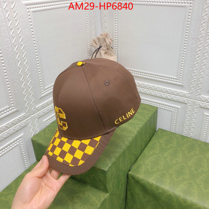 Cap (Hat)-Celine,mirror copy luxury , ID: HP6840,$: 29USD