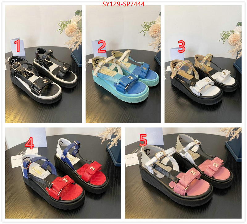 Women Shoes-Chanel,find replica , ID: SP7444,$: 129USD