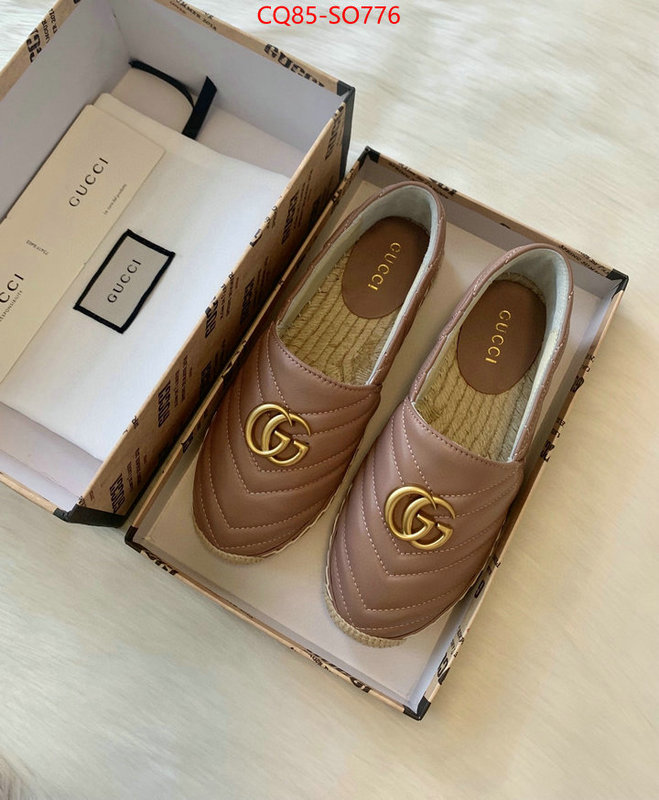 Women Shoes-Gucci,best quality replica , ID: SO776,$: 85USD