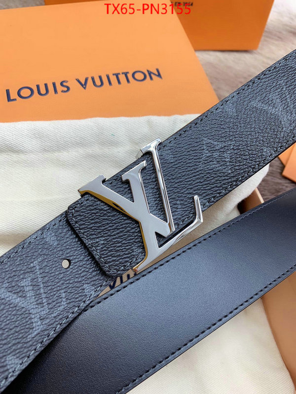 Belts-LV,shop the best high authentic quality replica , ID: PN3155,$: 65USD