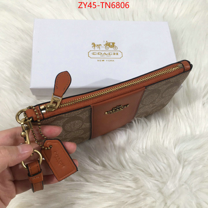 Coach Bags(4A)-Wallet,buy high quality cheap hot replica ,ID: TN6806,$: 45USD