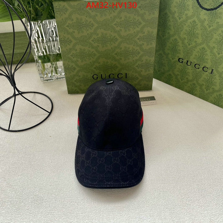 Cap (Hat)-Gucci,2023 replica wholesale cheap sales online , ID: HV130,$: 32USD