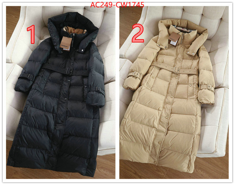 Down jacket Women-Burberry,where to buy replicas , ID: CW1745,$: 249USD