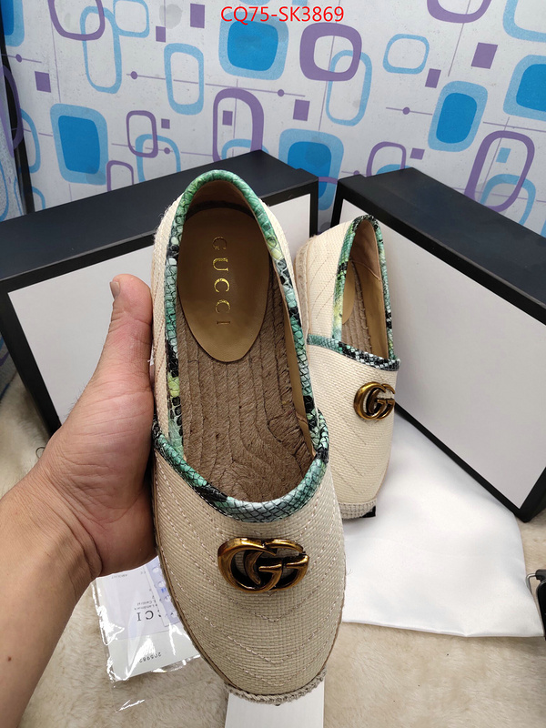 Women Shoes-Gucci,aaaaa class replica , ID: SK3869,$: 75USD