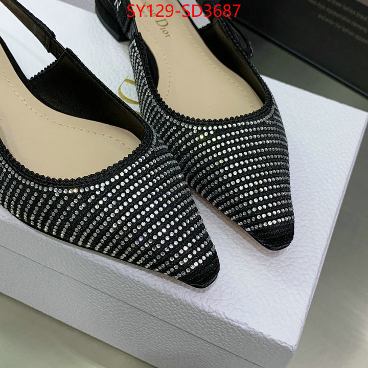 Women Shoes-Dior,what is top quality replica , ID: SD3687,$: 129USD