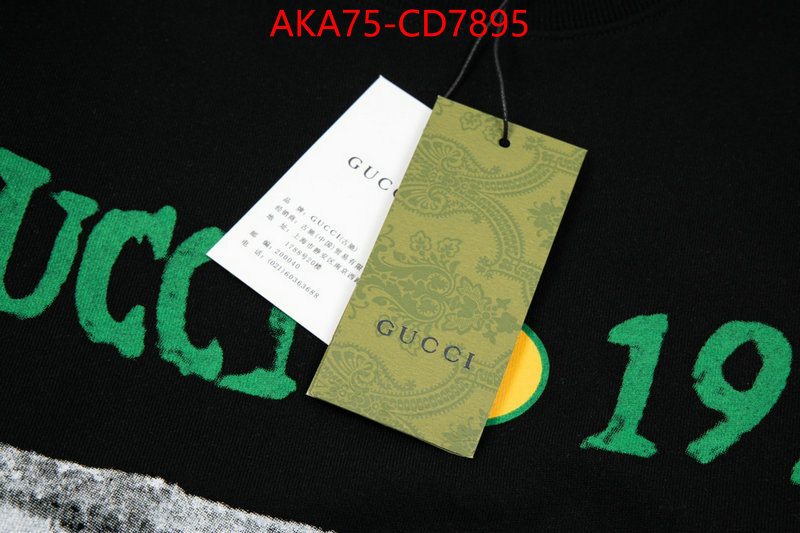 Clothing-Gucci,top designer replica , ID: CD7895,$: 75USD