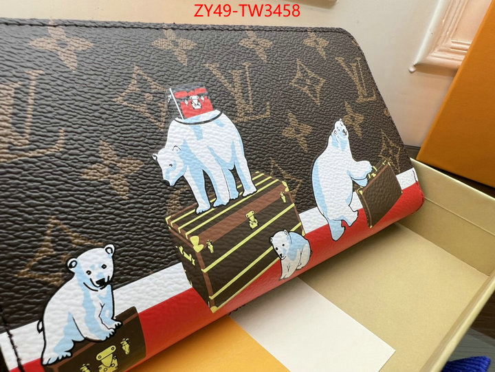 LV Bags(4A)-Wallet,wholesale 2023 replica ,ID: TW3458,$: 49USD