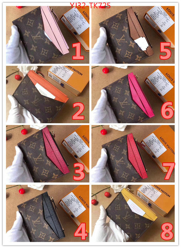 LV Bags(4A)-Wallet,ID: TK725,$:32USD