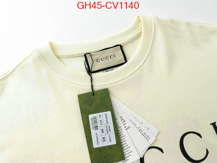 Clothing-Gucci,where quality designer replica , ID: CV1140,$: 45USD