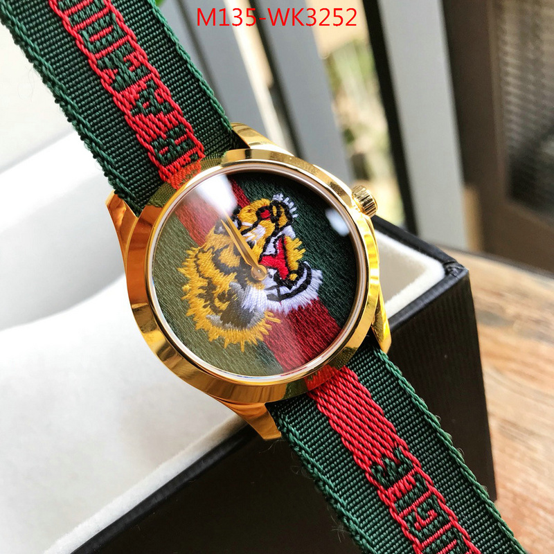 Watch(4A)-Gucci,online from china , ID: WK3252,$:135USD