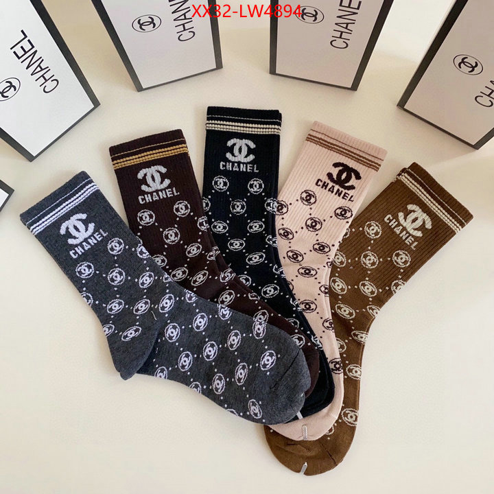 Sock-Chanel,replica us , ID: LW4894,$: 32USD