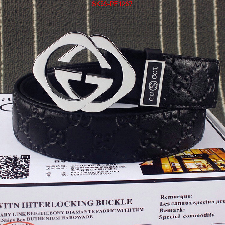 Belts-Gucci,buy 2023 replica , ID: PE1287,$: 59USD