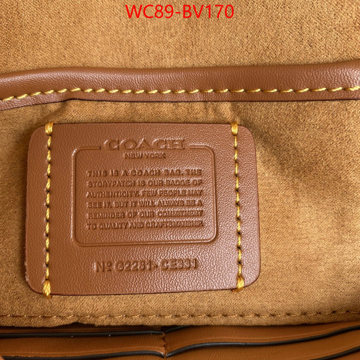 Coach Bags(4A)-Handbag-,2023 replica ,ID: BV170,$: 89USD