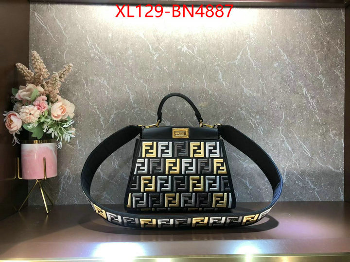 Fendi Bags(4A)-Peekaboo,2023 aaaaa replica 1st copy ,ID: BN4887,$: 129USD