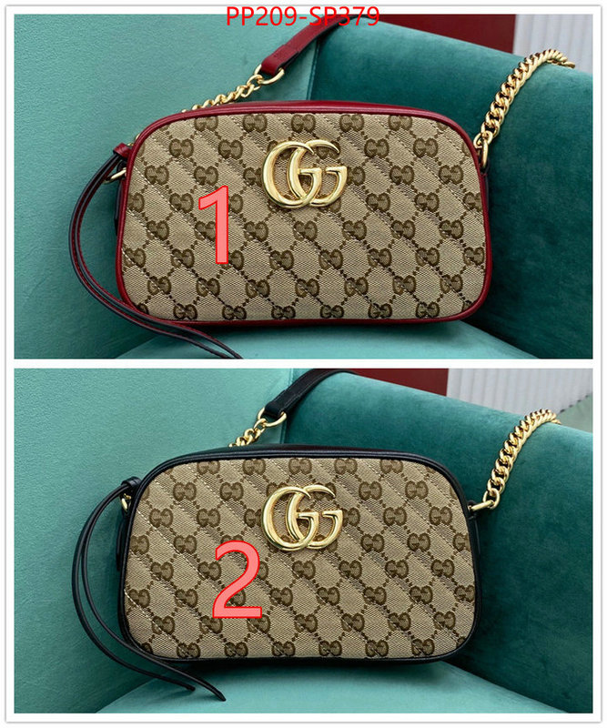 Gucci Bags(TOP)-Marmont,ID: BP379,$: 209USD