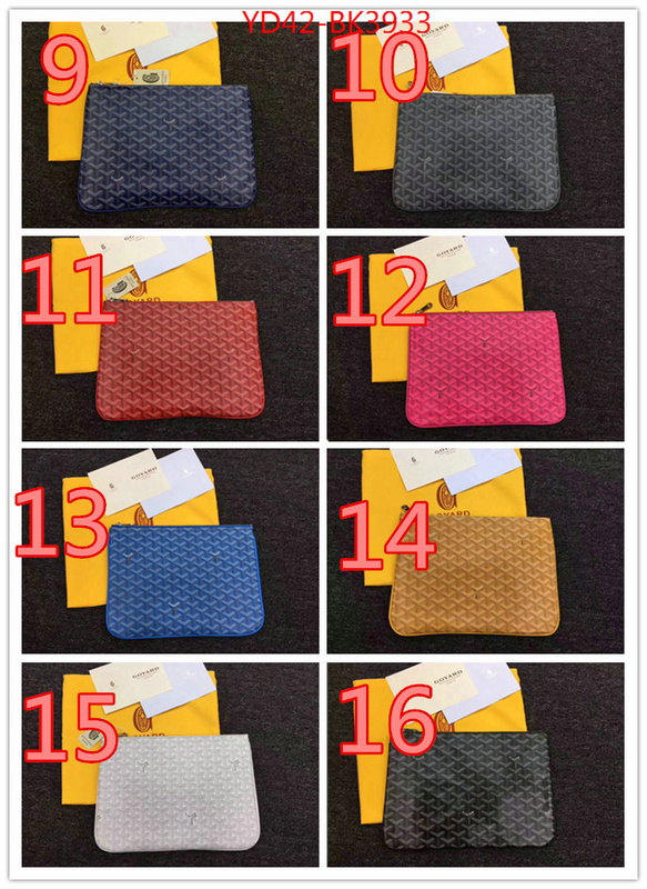 Goyard Bags(4A)-Clutch-,2023 perfect replica designer ,ID:BK3933,$:42USD