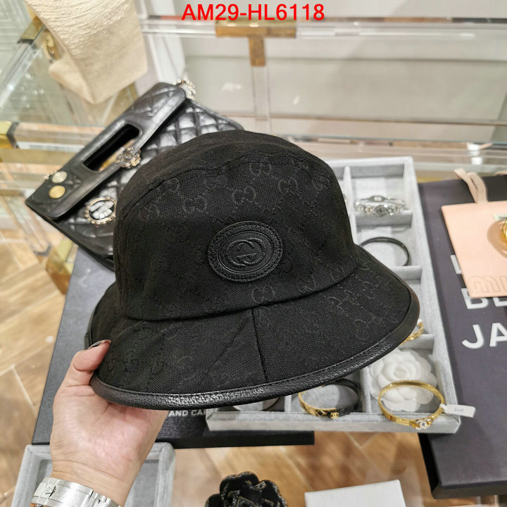 Cap (Hat)-Gucci,designer wholesale replica , ID: HL6118,$: 29USD