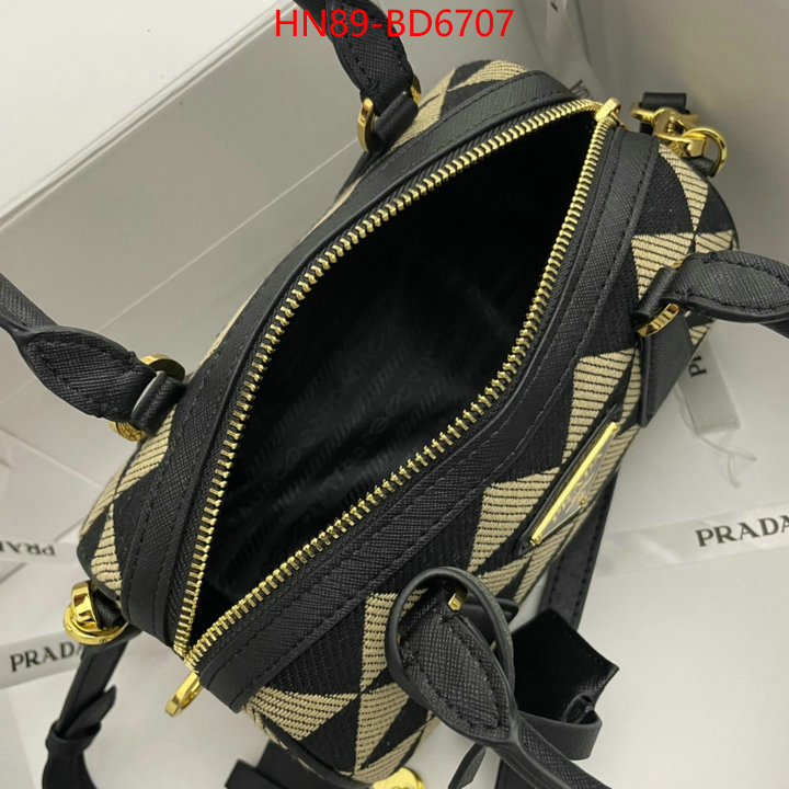 Prada Bags(4A)-Diagonal-,mirror copy luxury ,ID: BD6707,$: 89USD