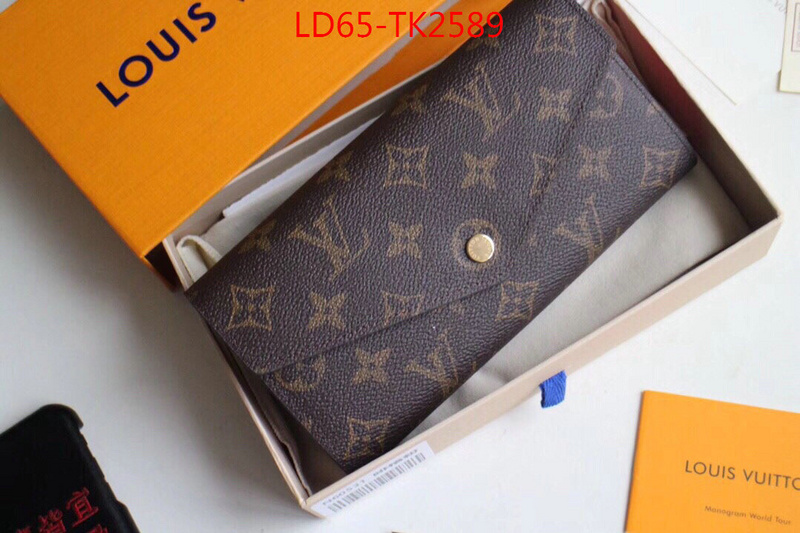 LV Bags(TOP)-Wallet,ID: TK2589,$:65USD