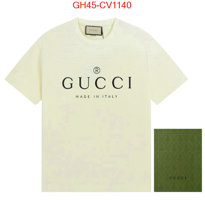 Clothing-Gucci,where quality designer replica , ID: CV1140,$: 45USD