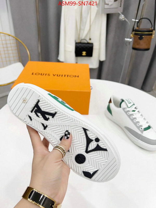 Women Shoes-LV,top perfect fake , ID: SN7421,$: 99USD