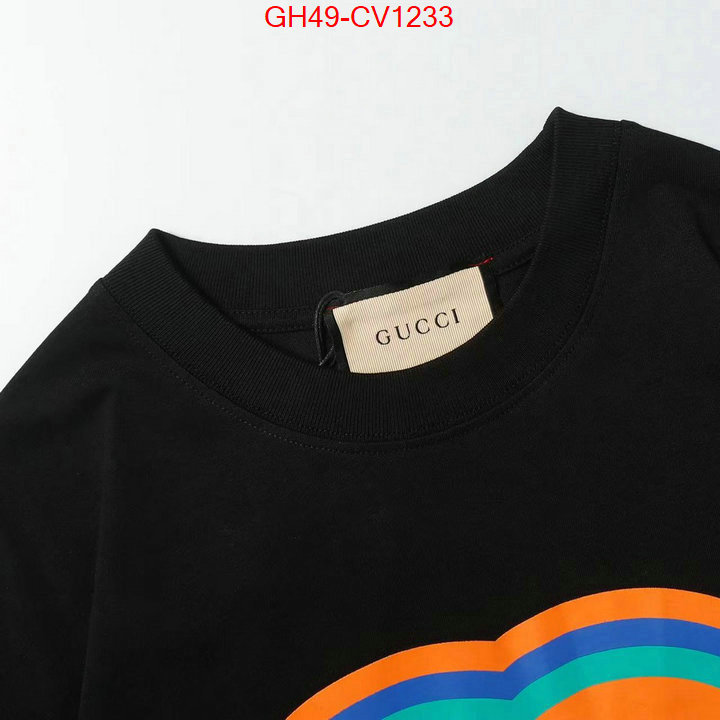 Clothing-Gucci,the highest quality fake , ID: CV1233,$: 49USD